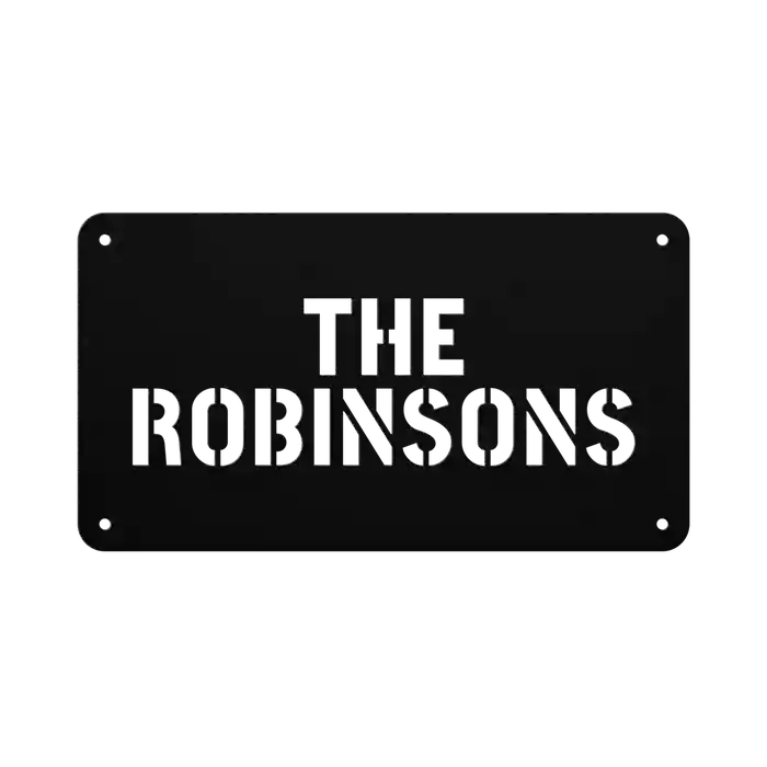 Robinson Family Name Sign