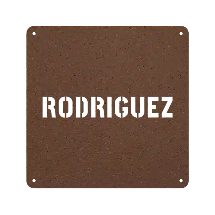 Rodriguez Family Name Sign