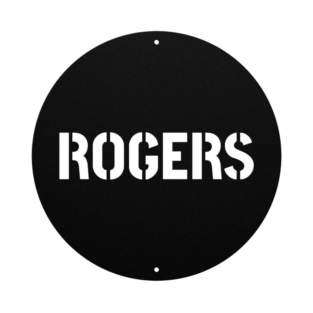 Rogers Family Name Sign
