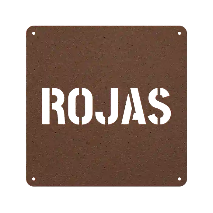 Rojas Family Name Sign