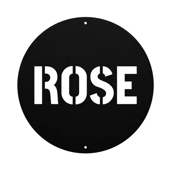 Rose Family Name Sign