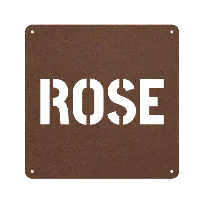 Rose Family Name Sign