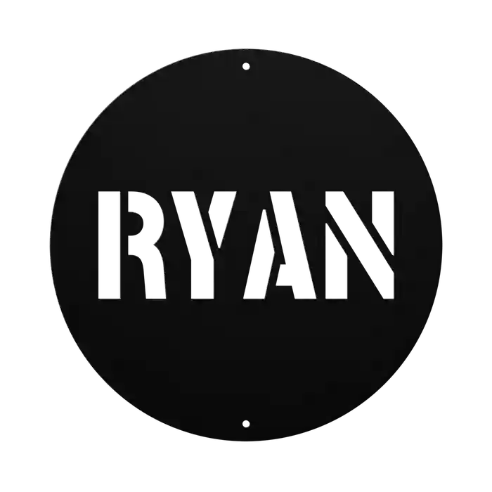 Ryan Family Name Sign