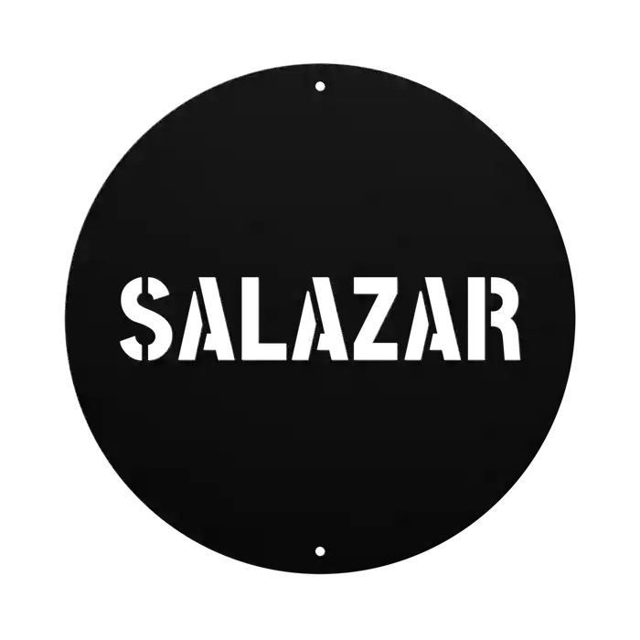 Salazar Family Name Sign