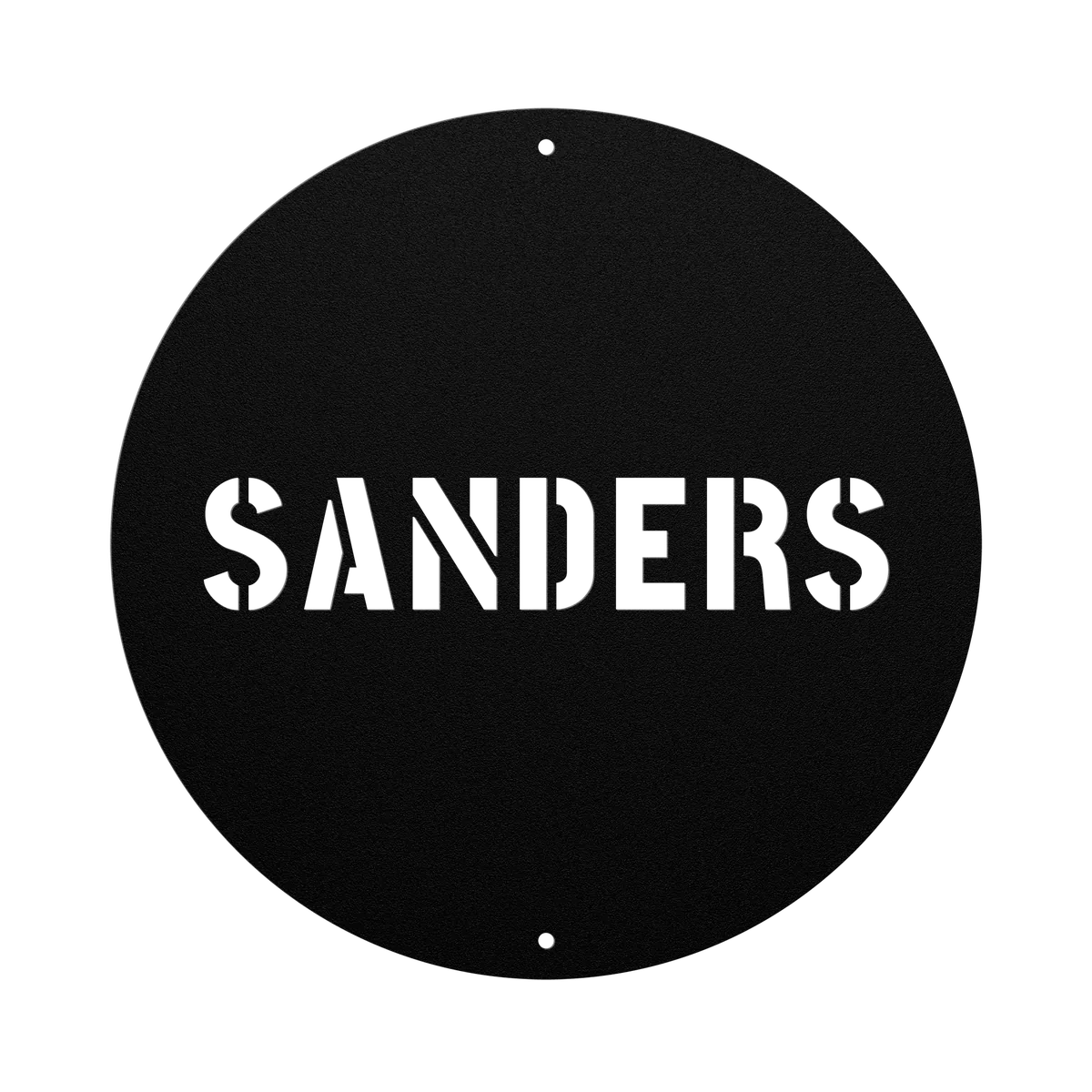 Sanders Family Name Sign