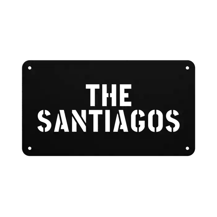 Santiago Family Name Sign