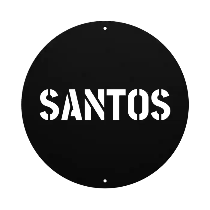 Santos Family Name Sign