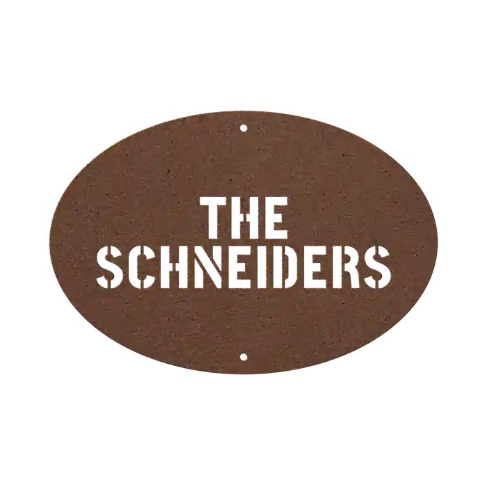 Schneider Family Name Sign
