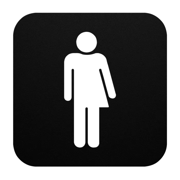 Signage All Gender Metal Sign