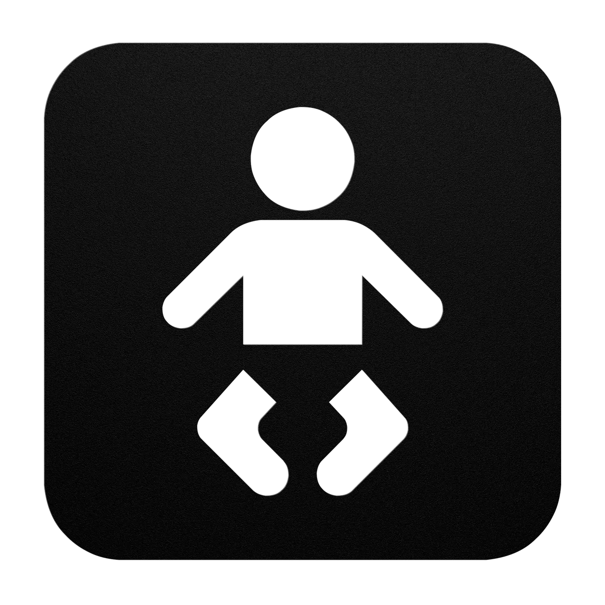 Signage Baby Change Metal Sign