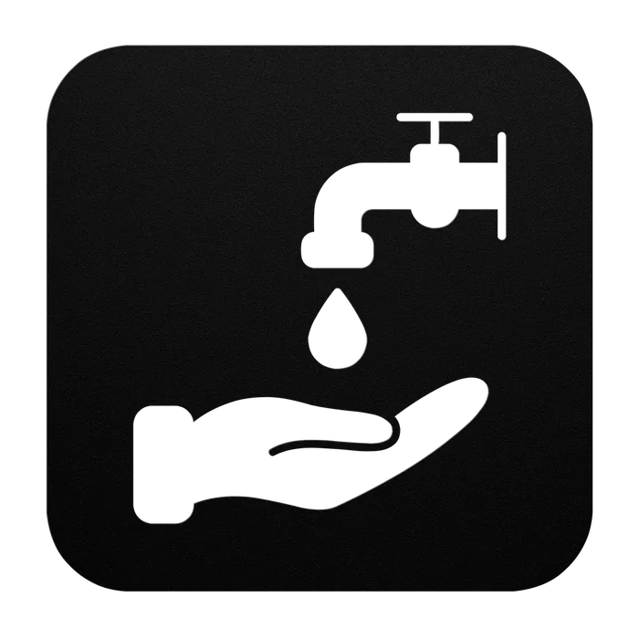 Signage Hand Washing Metal Sign