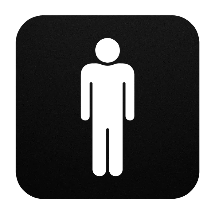 Signage Mens Restroom Metal Sign