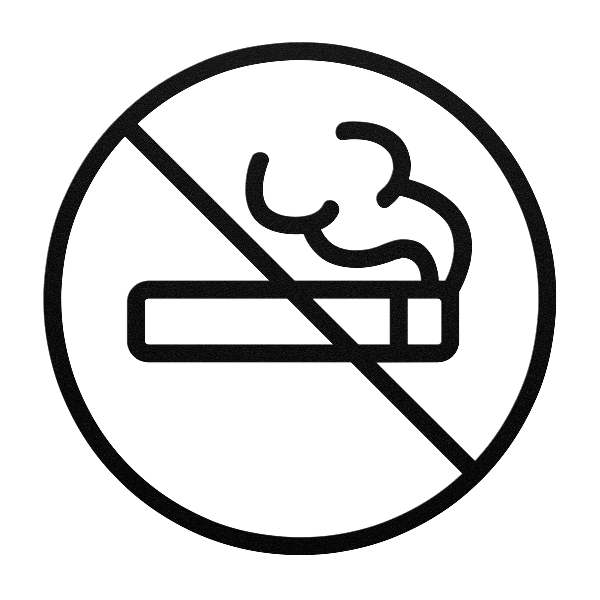 Signage No Smoking Ring Metal Sign