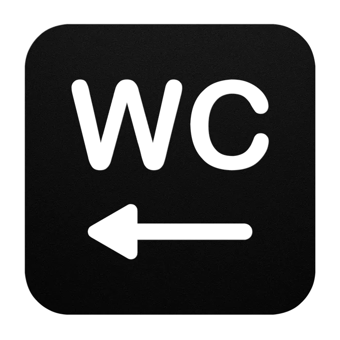 Signage WC Left Metal Sign
