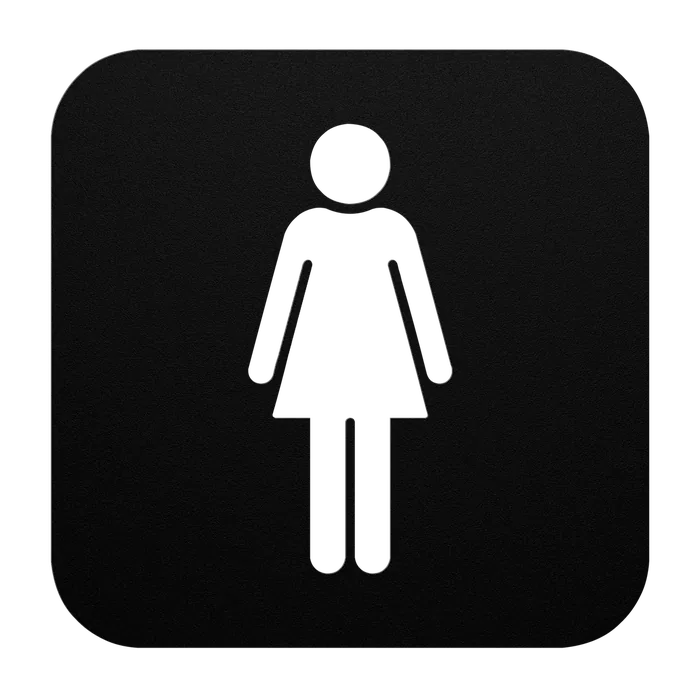 Signage Womens Restroom Metal Sign