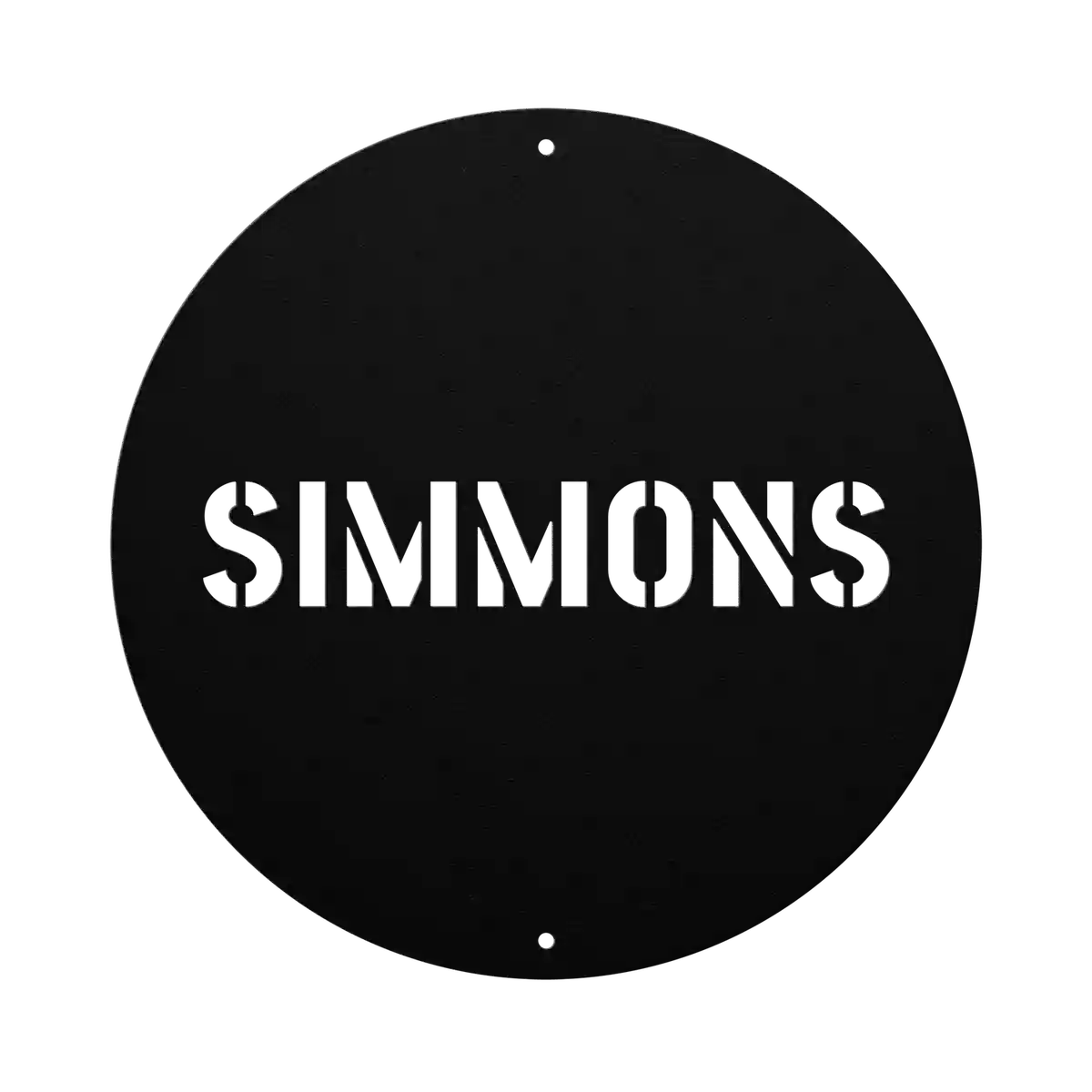 Simmons Family Name Sign