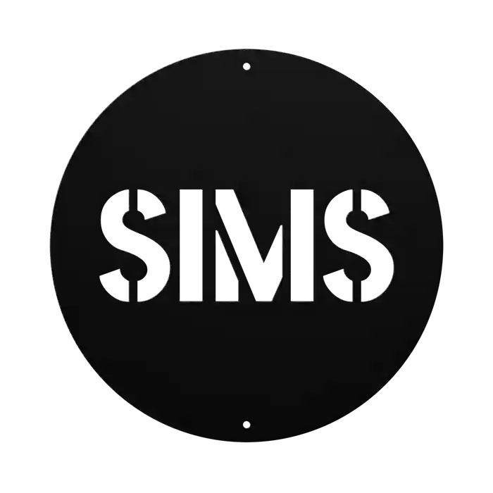 Sims Family Name Sign