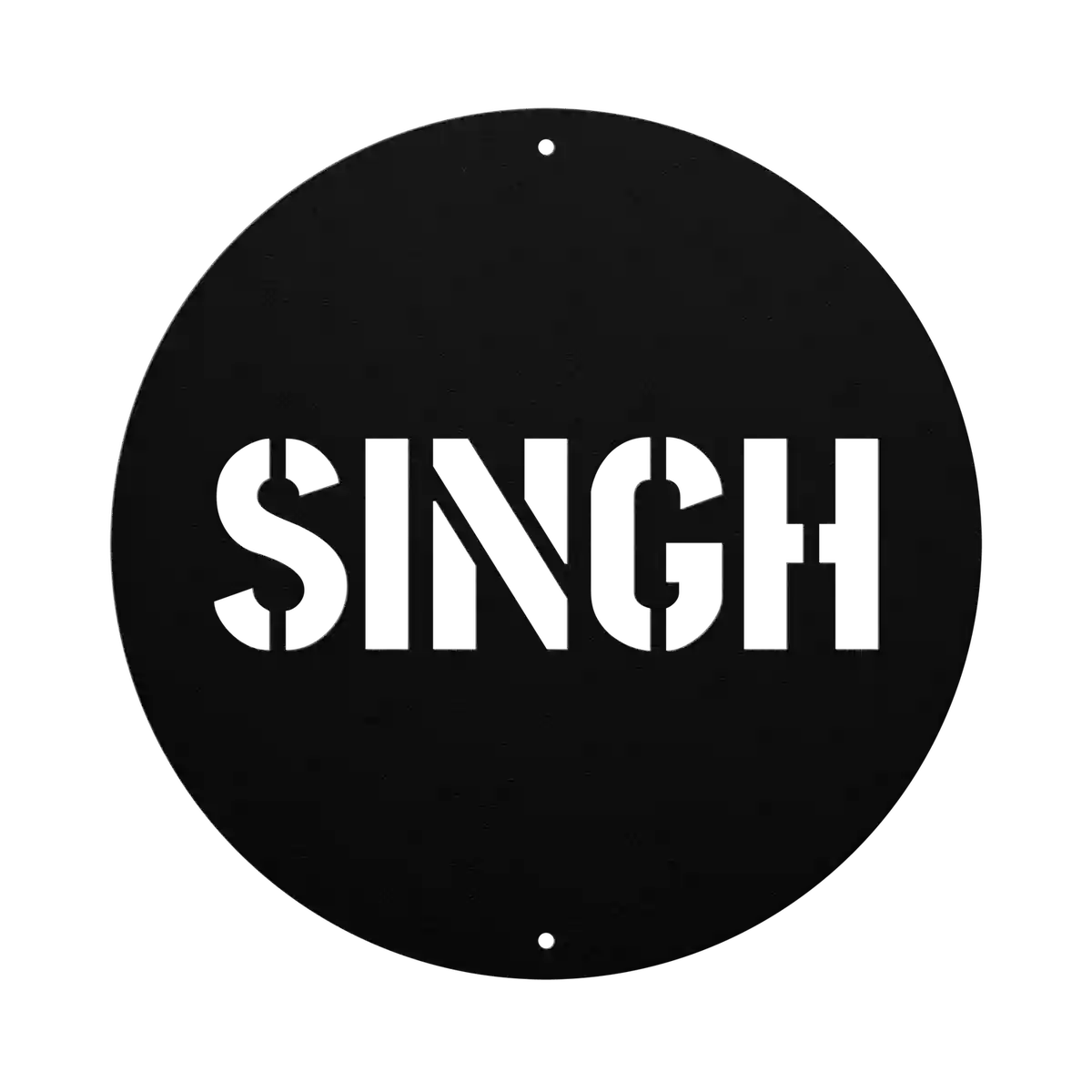 Singh Family Name Sign