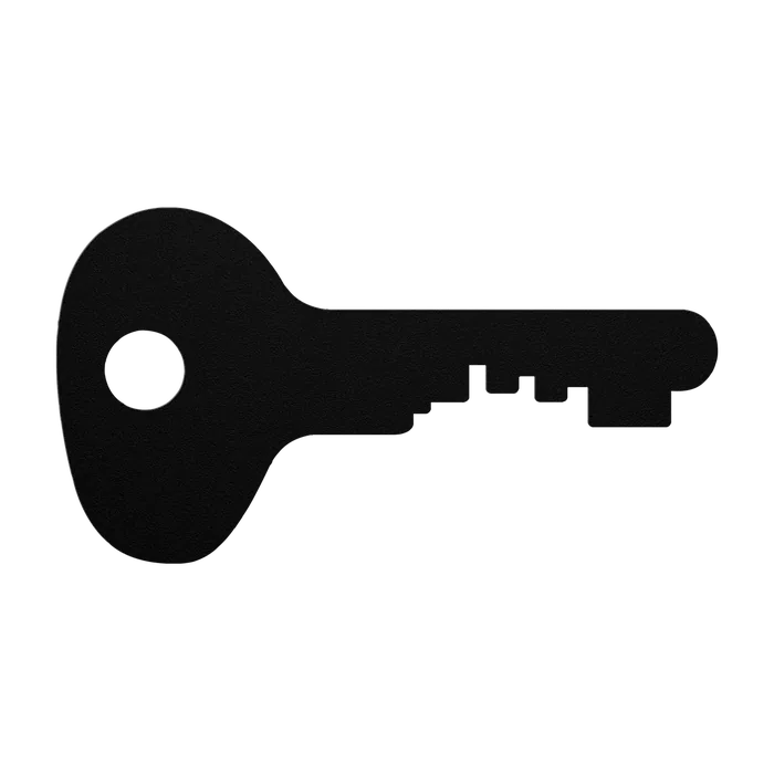 Skeleton Key Egg Bow Metal Sign