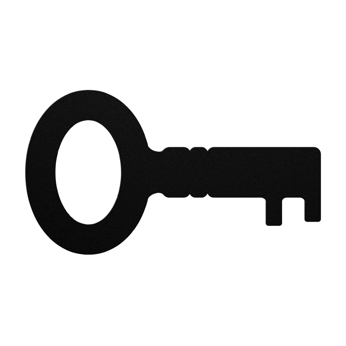 Skeleton Key Oval Ring Metal Sign