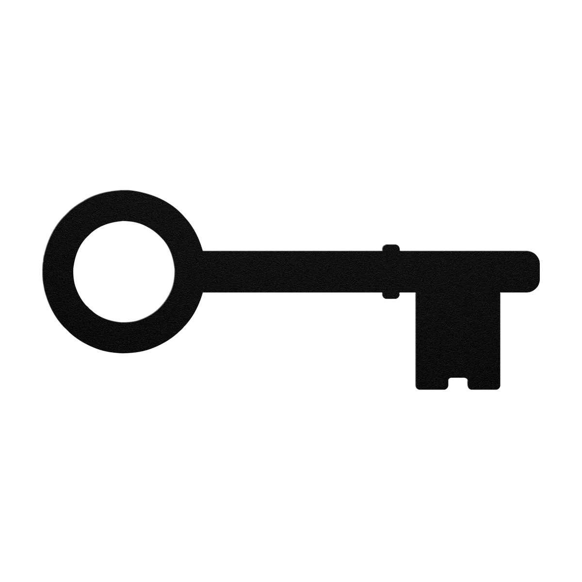 Skeleton Key Ring Bow Metal Sign