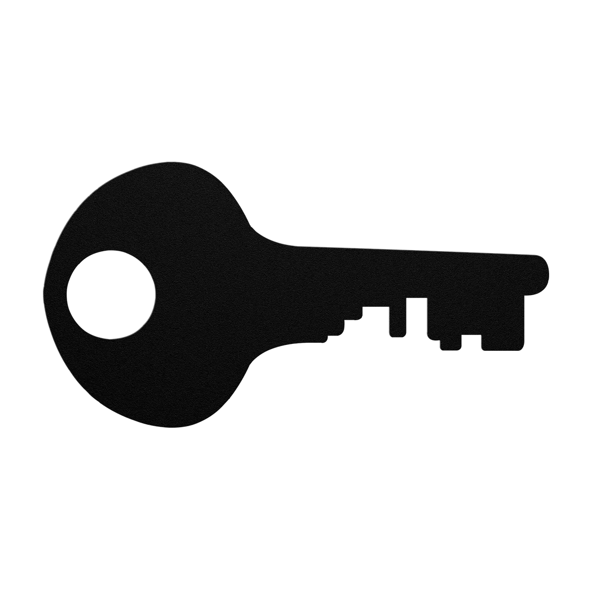 Skeleton Key Teardrop Bow Metal Sign