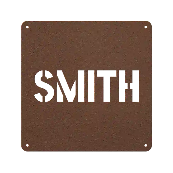 Smith Family Name Sign