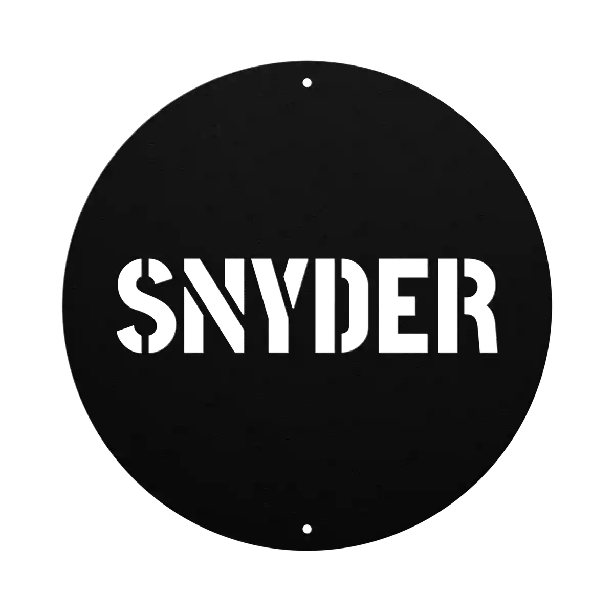 Snyder Family Name Sign