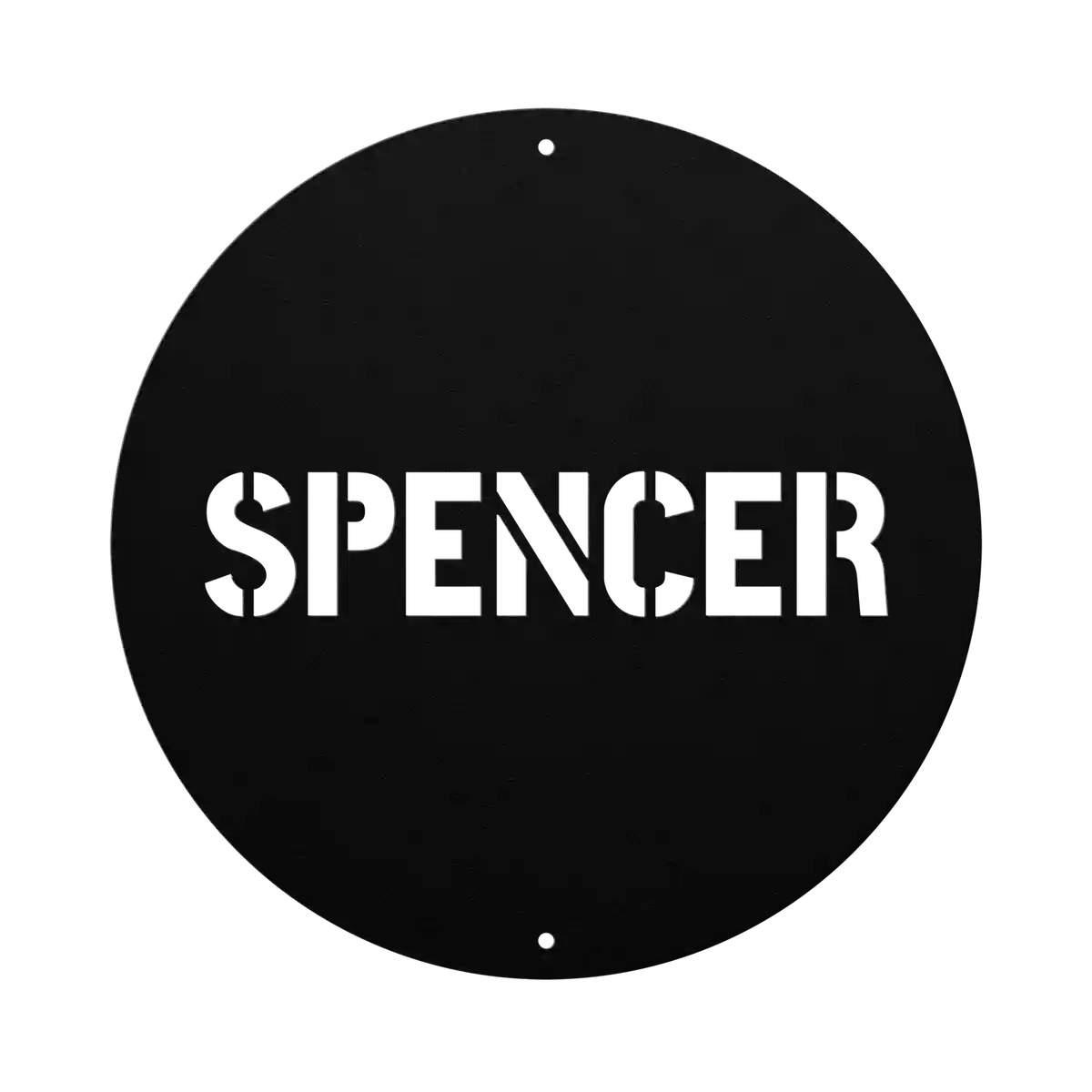 Spencer Family Name Sign