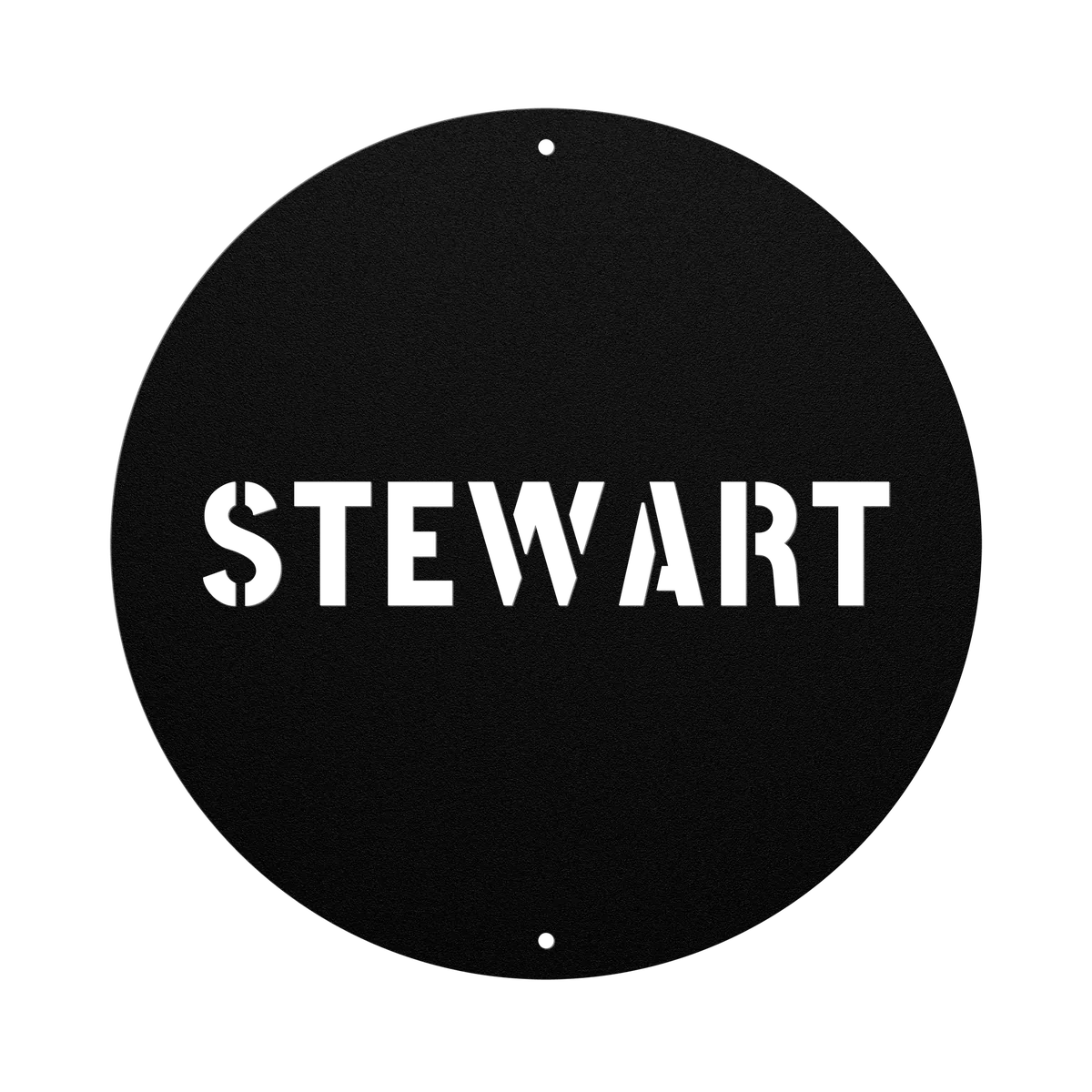 Stewart Family Name Sign
