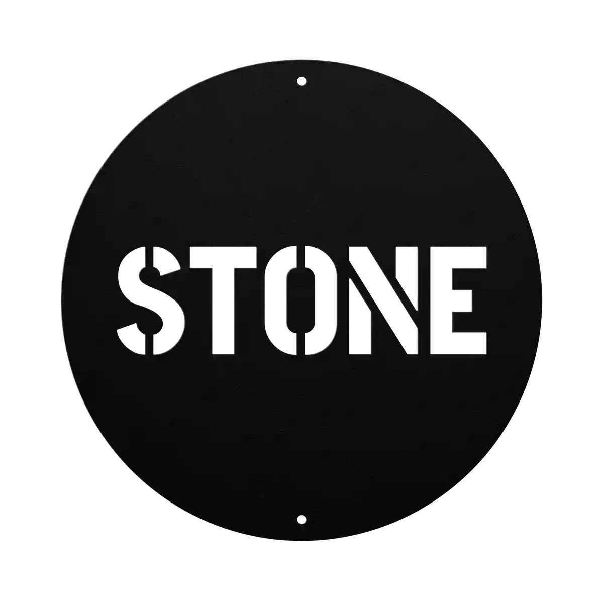 Stone Family Name Sign