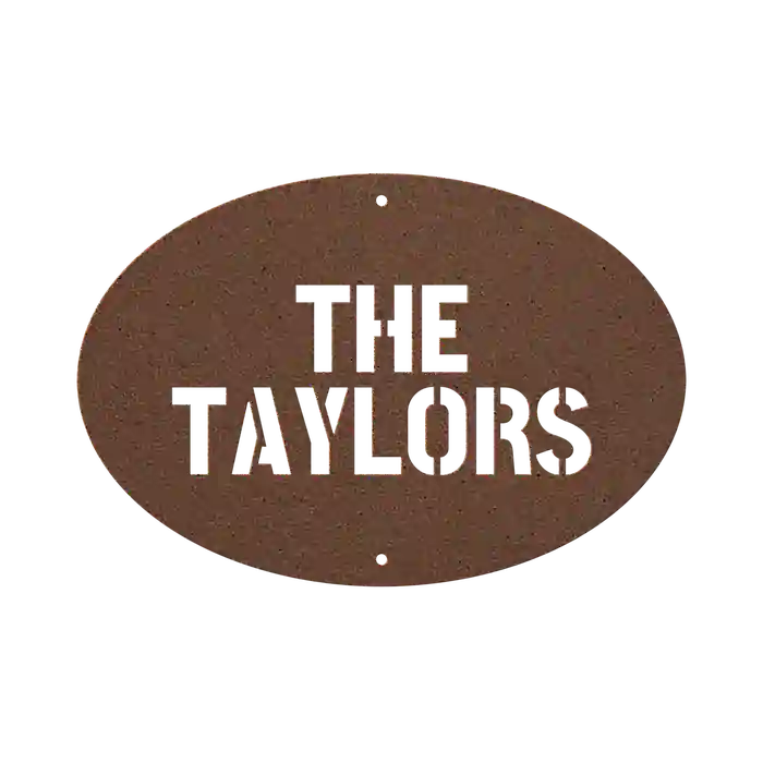 Taylor Family Name Sign