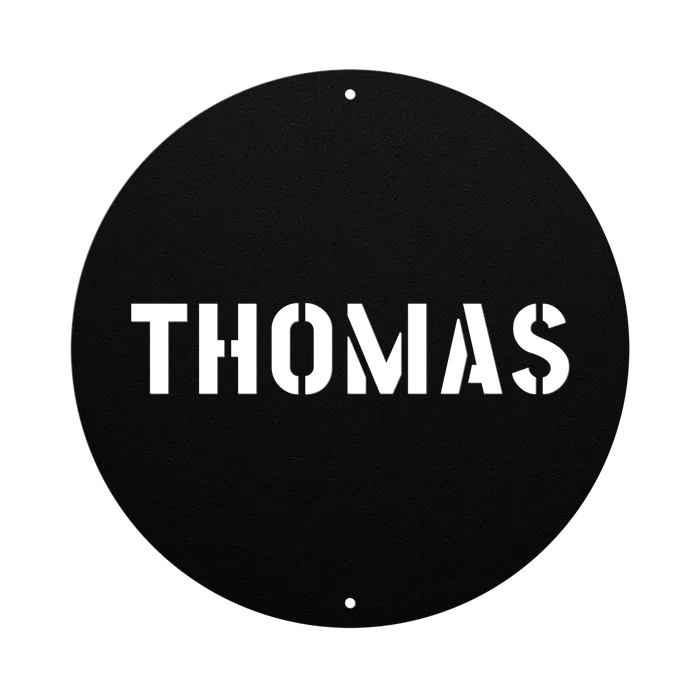 Thomas Family Name Sign