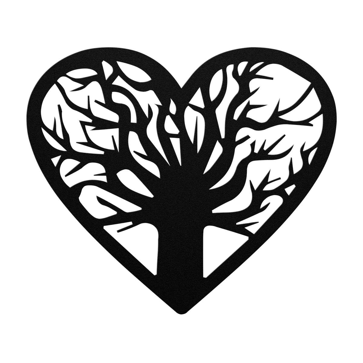 Tree of Life Branching Heart Metal Sign