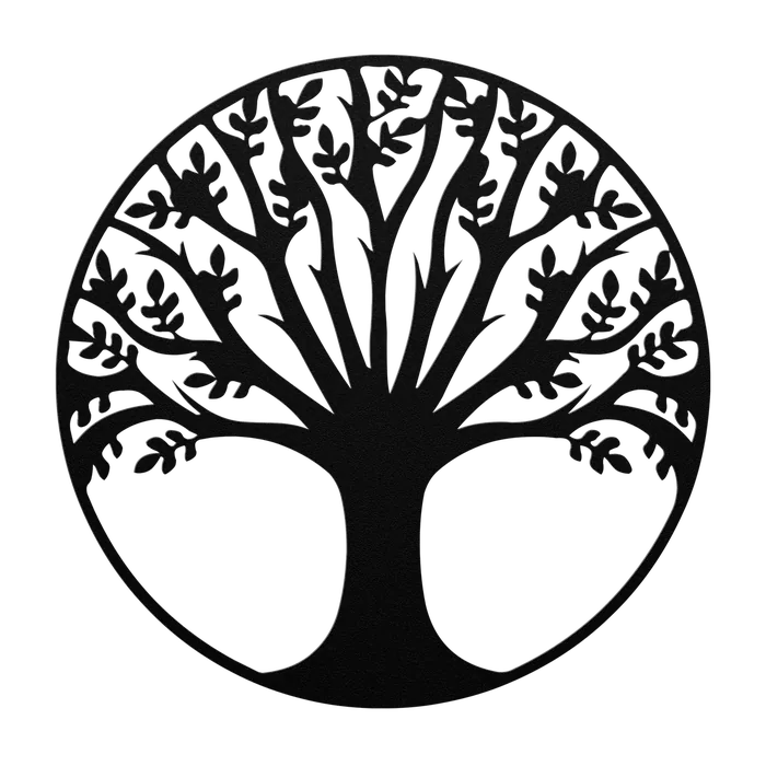 Tree of Life Broad Canopy Metal Sign