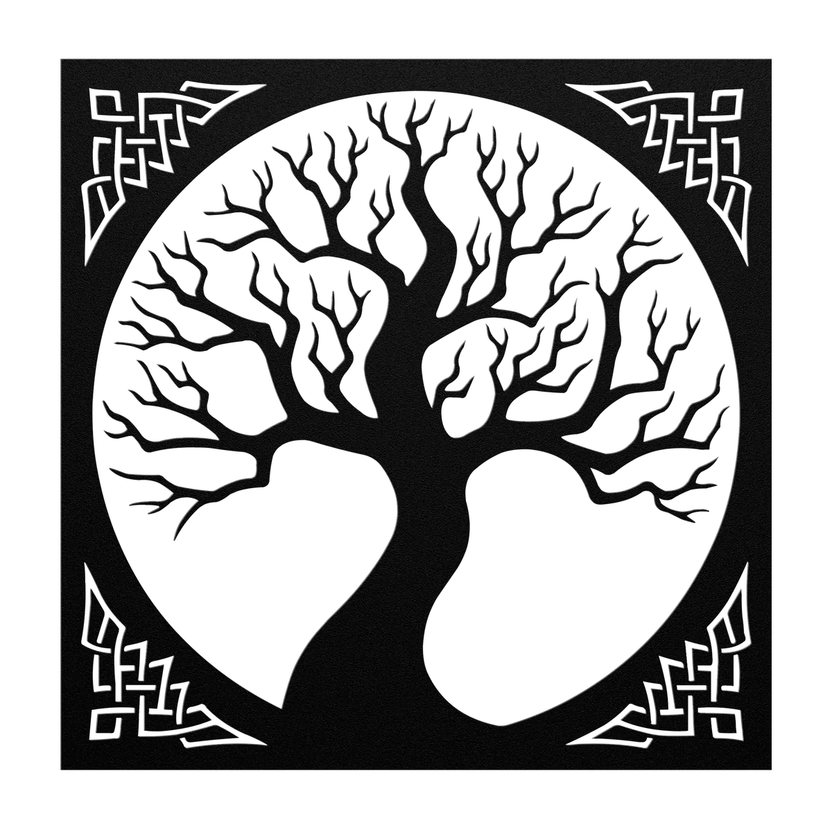 Tree of Life Knotwork Panel Metal Sign