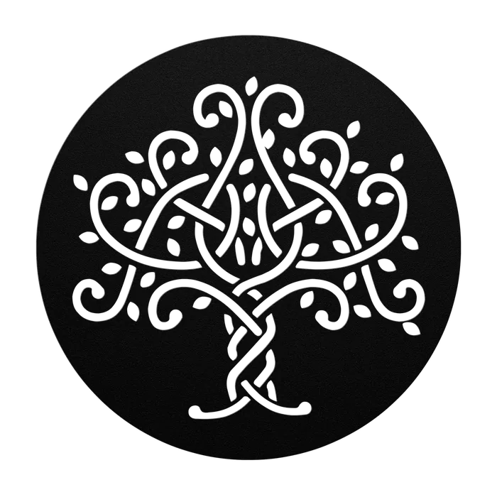 Tree of Life Knotwork Tree Metal Sign