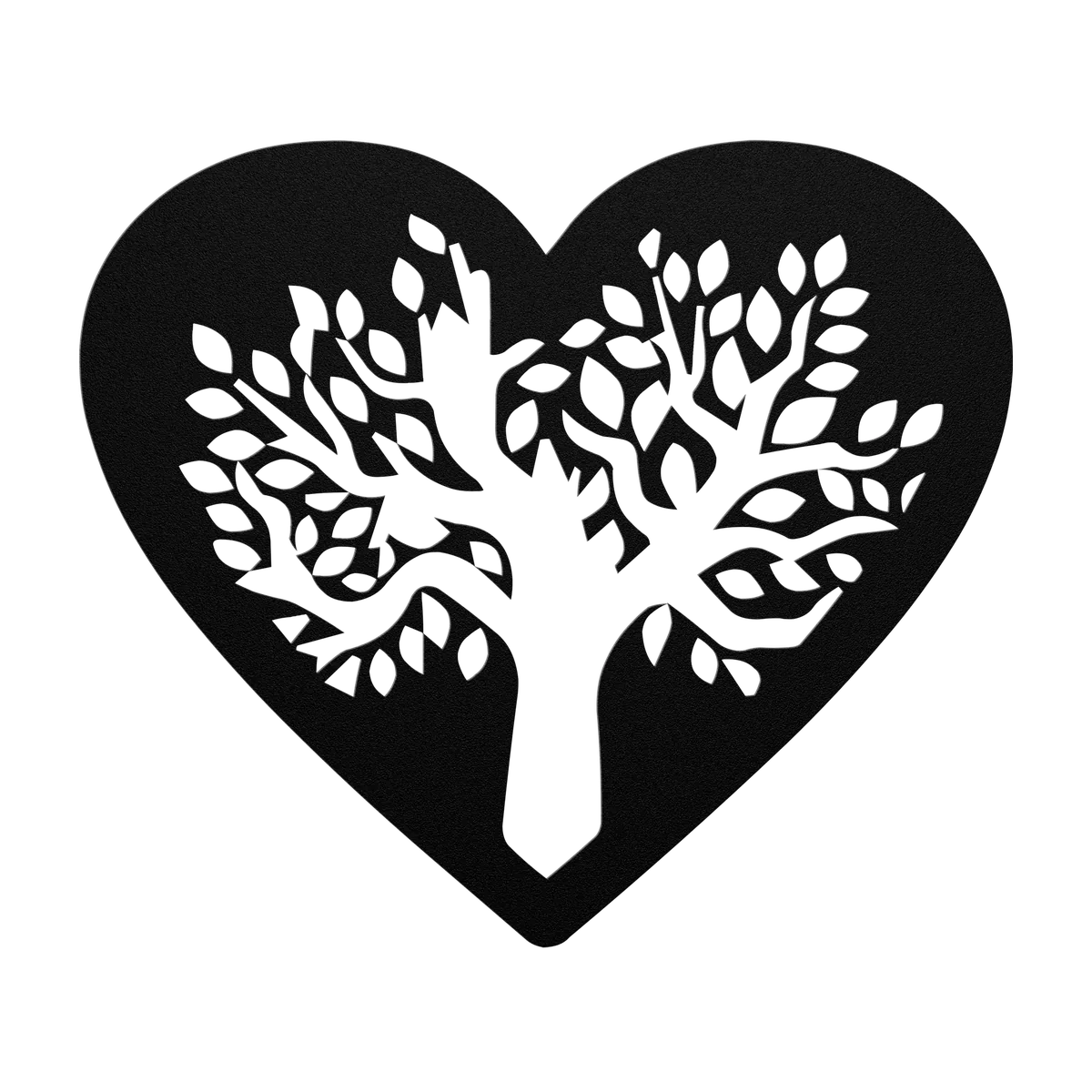 Tree of Life Leafy Heart Metal Sign