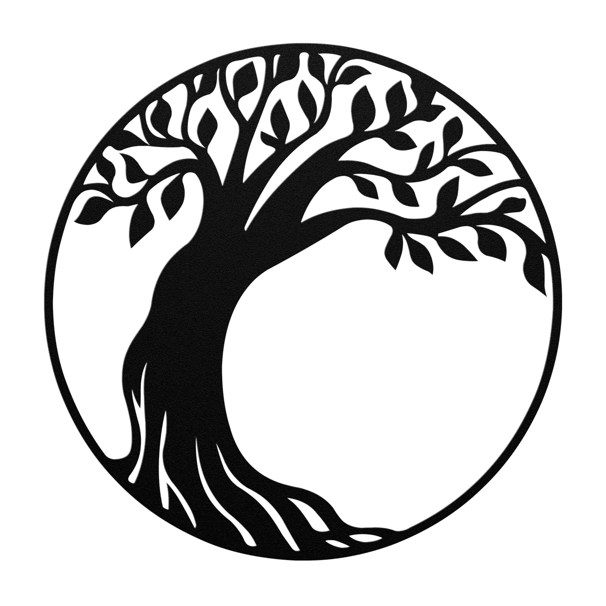 Tree of Life Leaning Tree Metal Sign