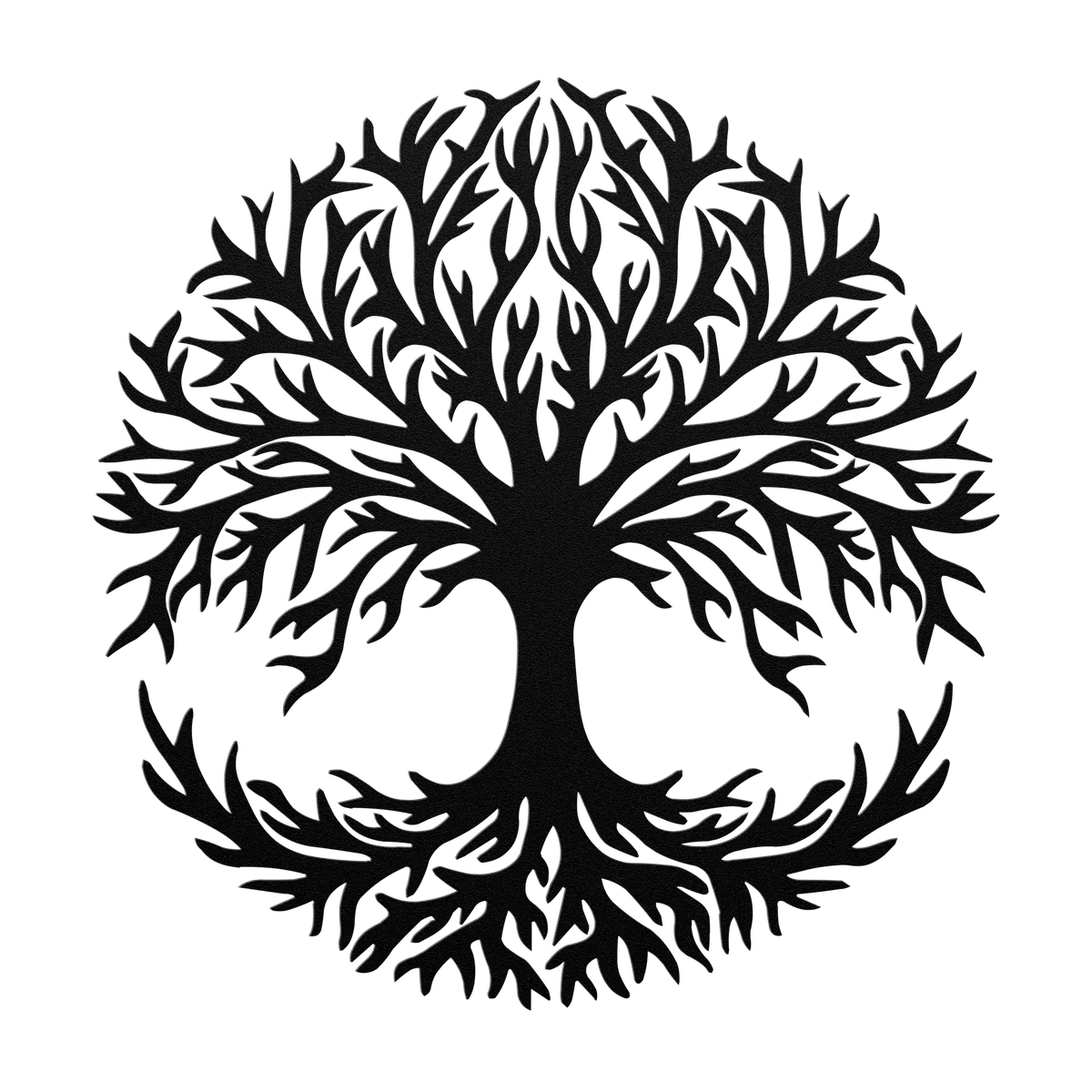 Tree of Life Rooted Canopy Metal Sign