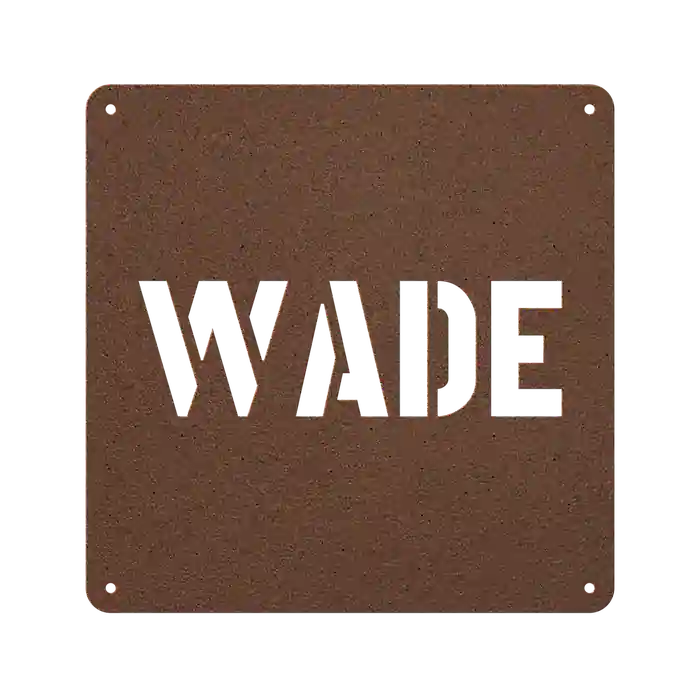 Wade Family Name Sign
