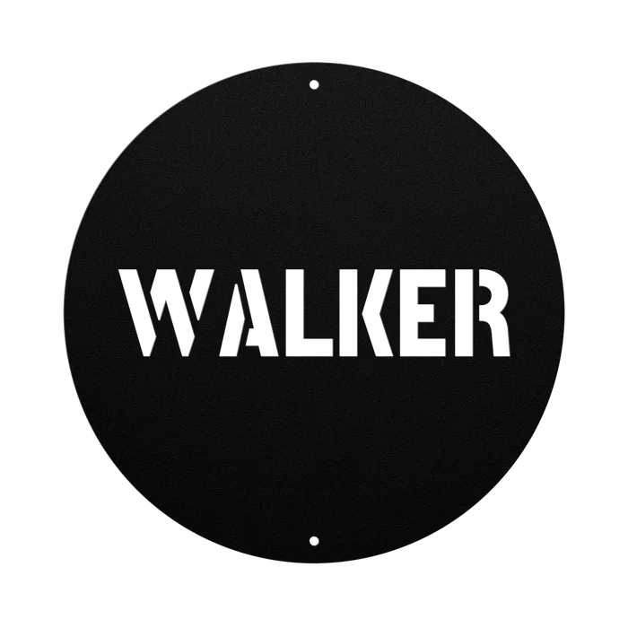 Walker Family Name Sign