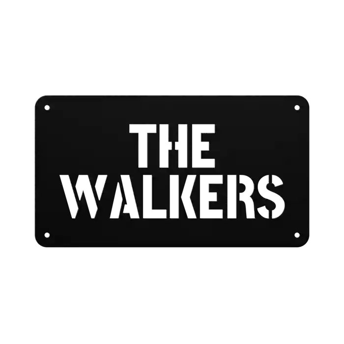 Walker Family Name Sign