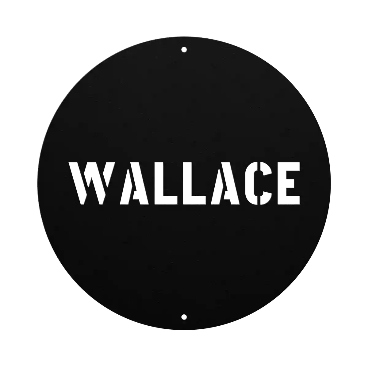 Wallace Family Name Sign