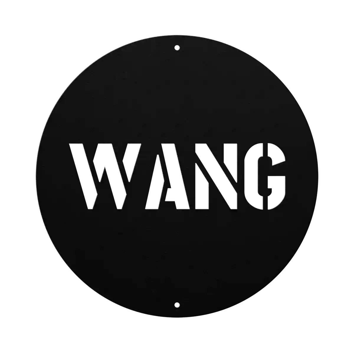 Wang Family Name Sign