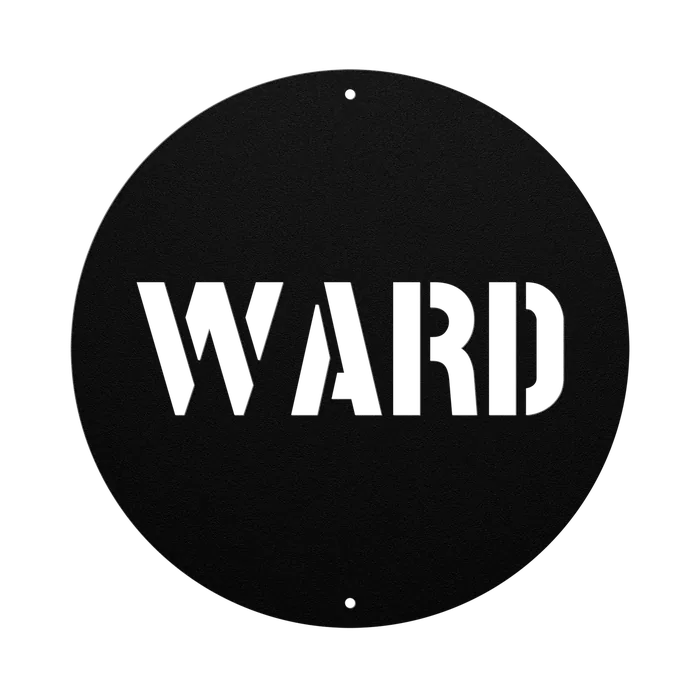 Ward Family Name Sign