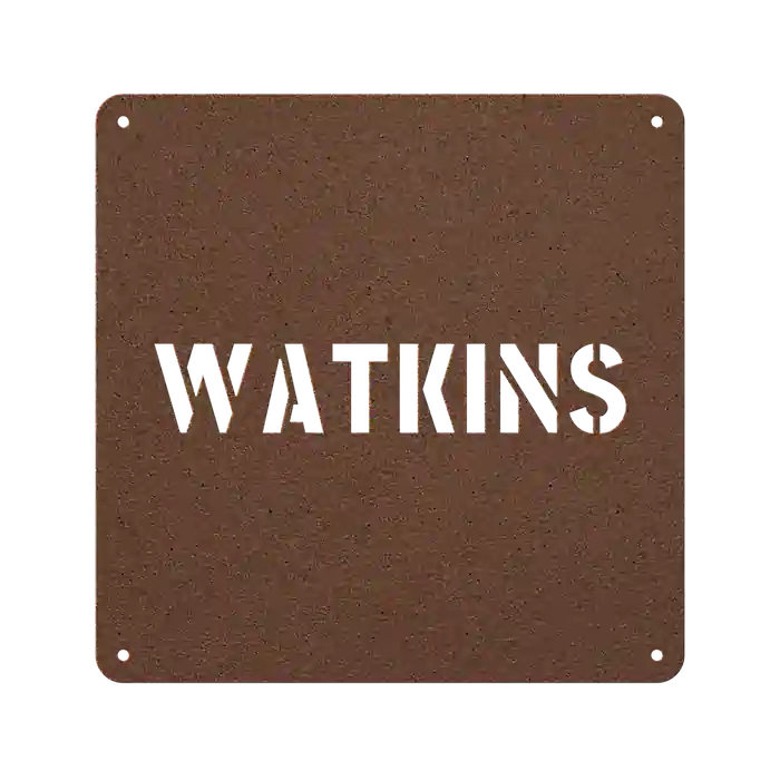 Watkins Family Name Sign