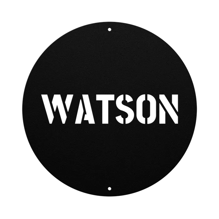 Watson Family Name Sign