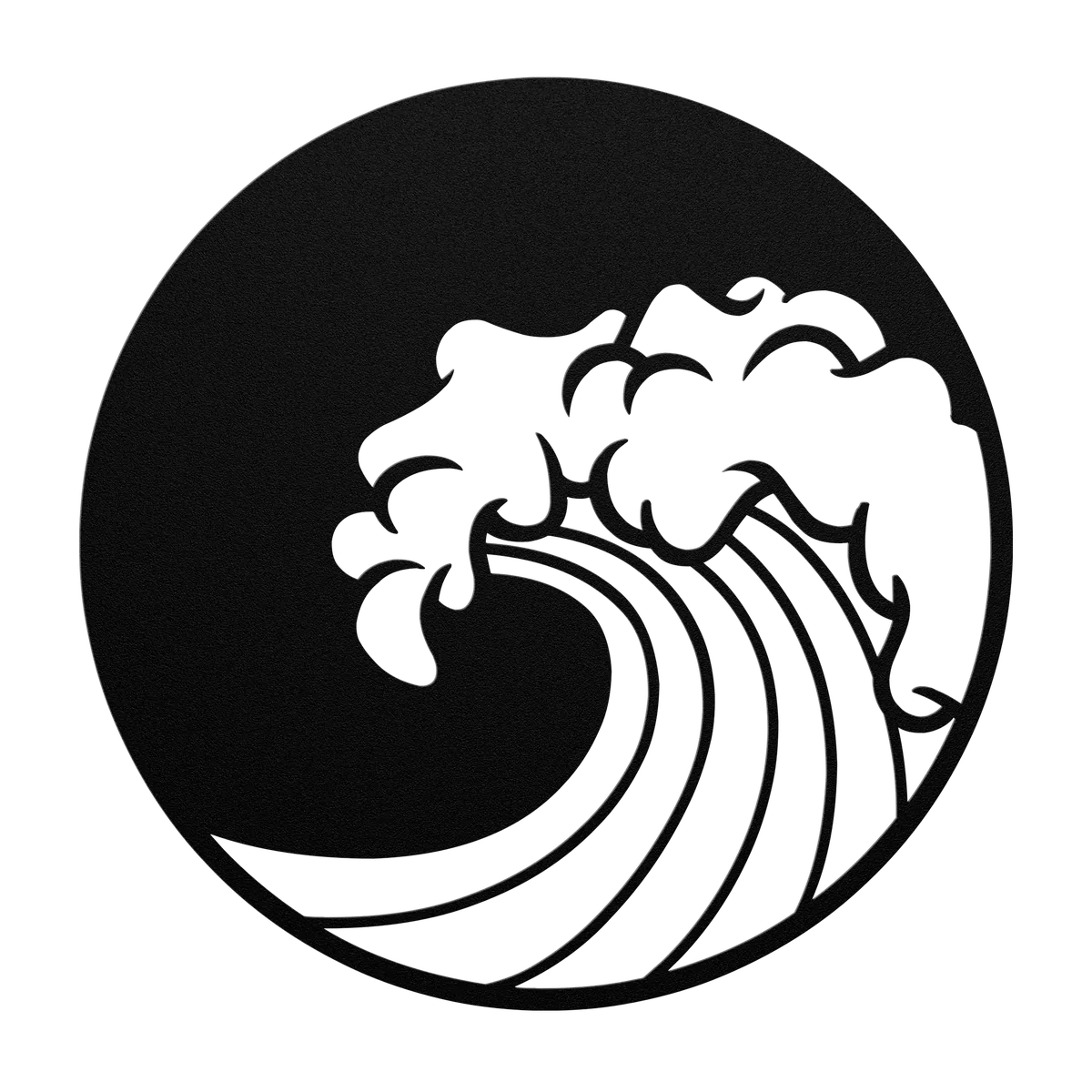 Wave Breaking Crest Metal Sign