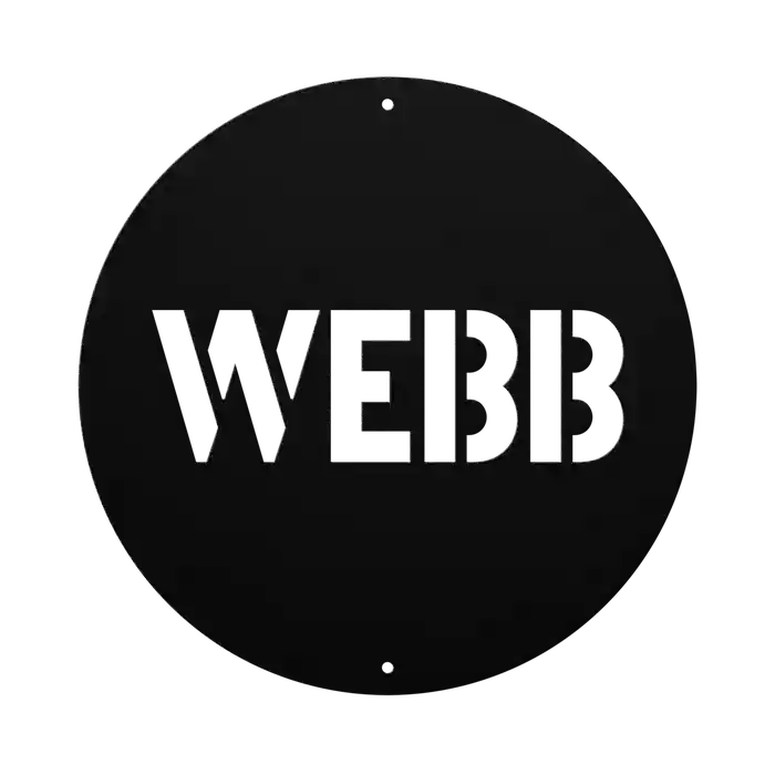 Webb Family Name Sign